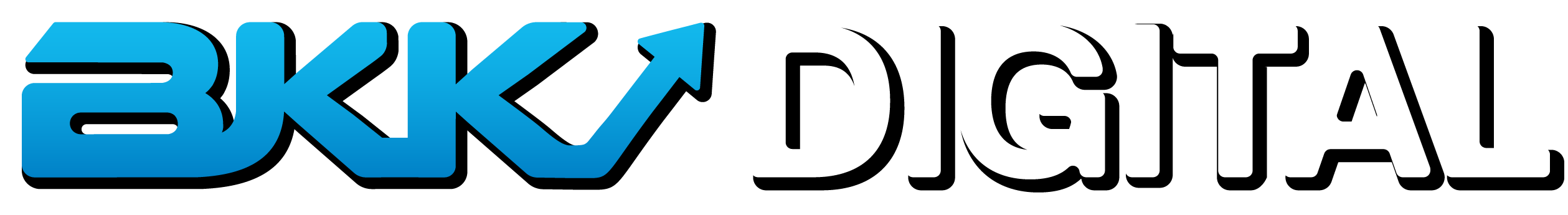 Brandon Blackmon logo in script font with blue gradient