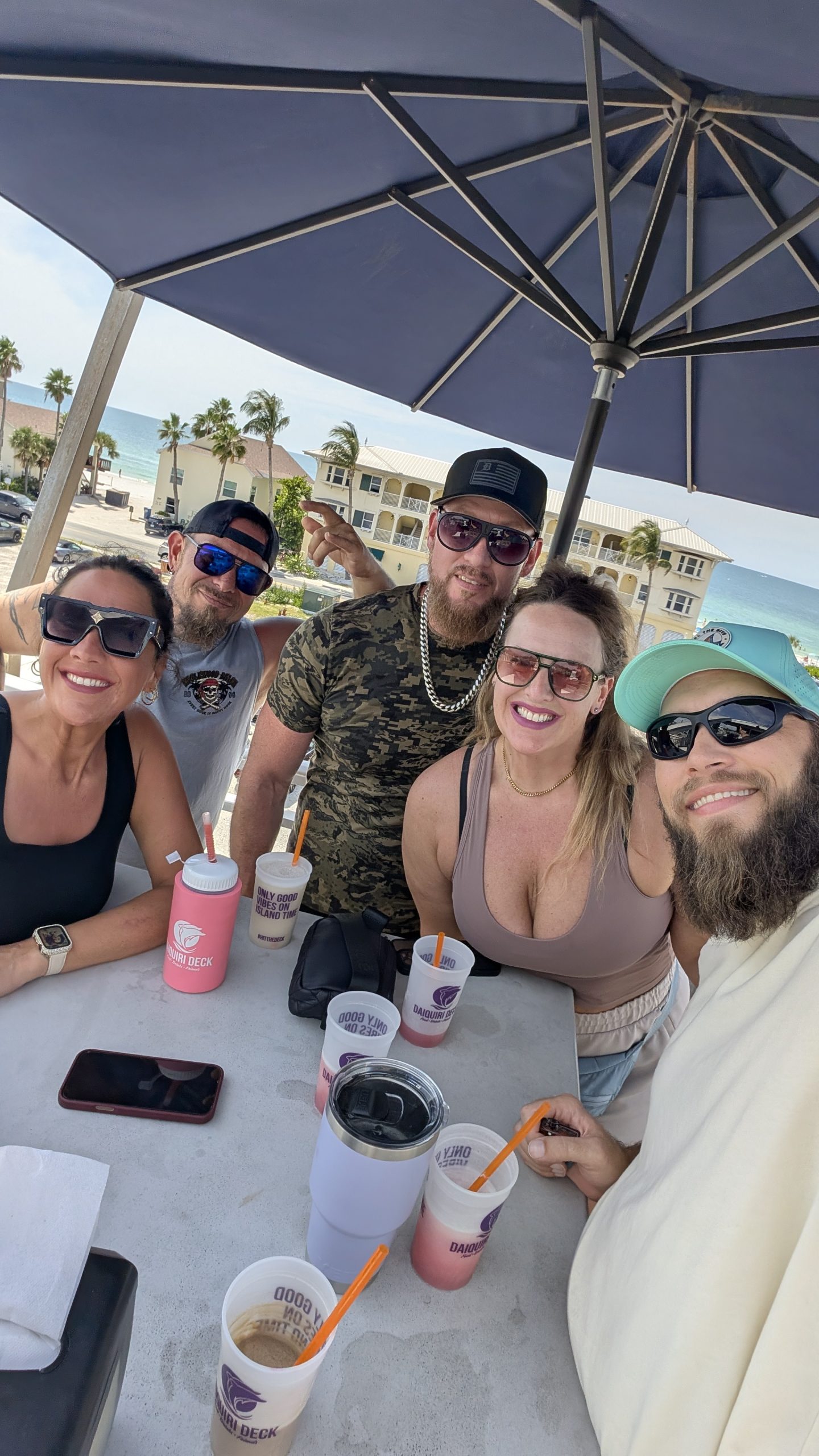 With friends at Anna Maria Island Florida